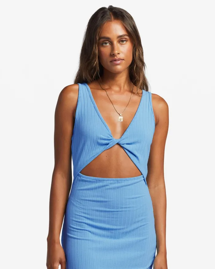 Billabong Take A Look Rib Knit Dress Blue Daze Women Dresses Billabong Take A Look Rib Knit Dress Blue Daze Women Dresses