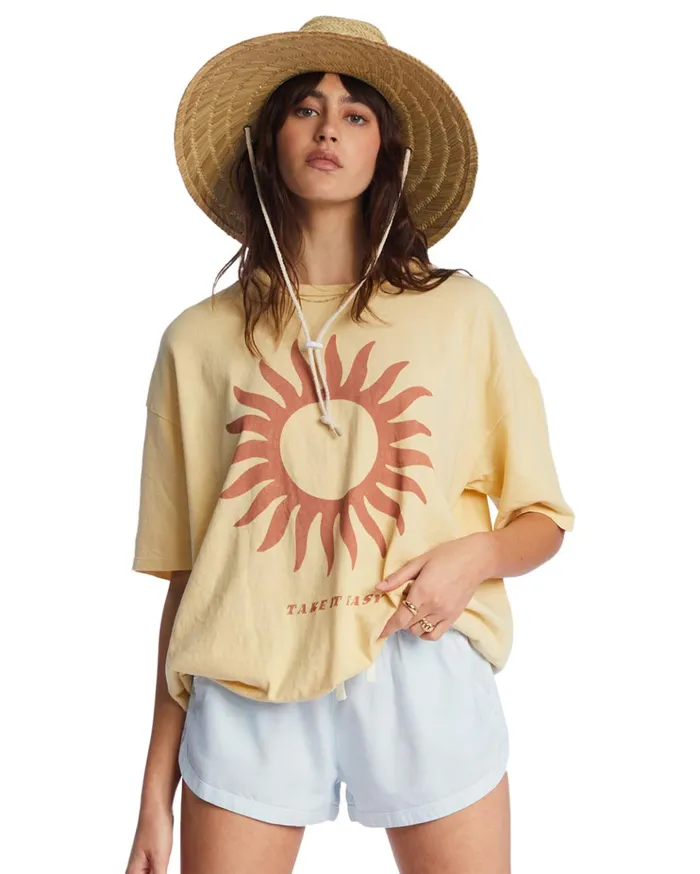 Billabong Take It Easy Oversized TShirt Sol Rise Women Graphic Tees and Tanks Billabong Take It Easy Oversized TShirt Sol Rise Women Graphic Tees and Tanks