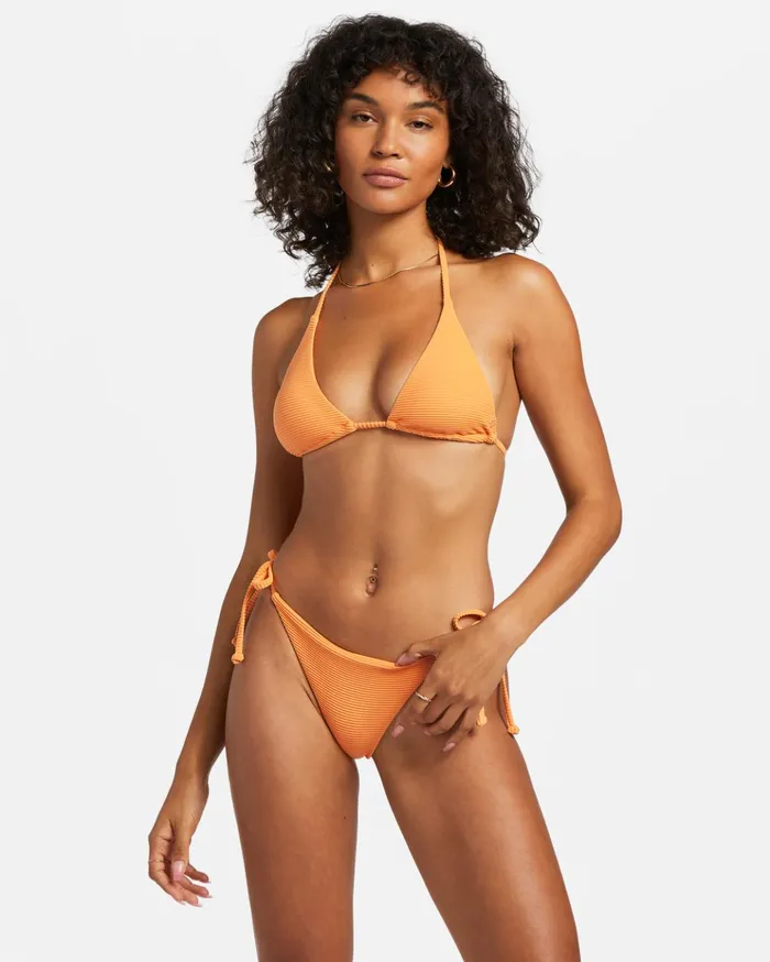 Billabong Tanlines Multi Triangle Bikini Top Orange Peel Women Bikinis