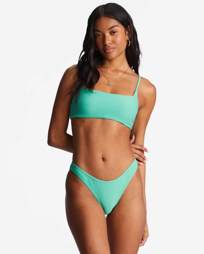 Billabong Tanlines Zoe Crop Bikini Top Sweet Grass Women Bikinis