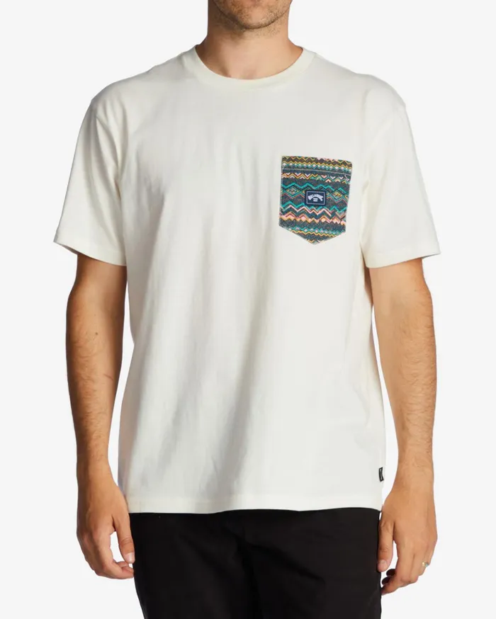 Billabong Team Pocket Pocket TShirt Off White Men TShirts