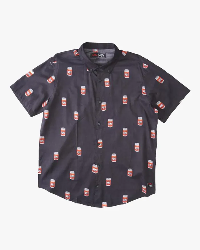 Billabong The Simpsons Duff Short Sleeve Shirt Black Men Shirts