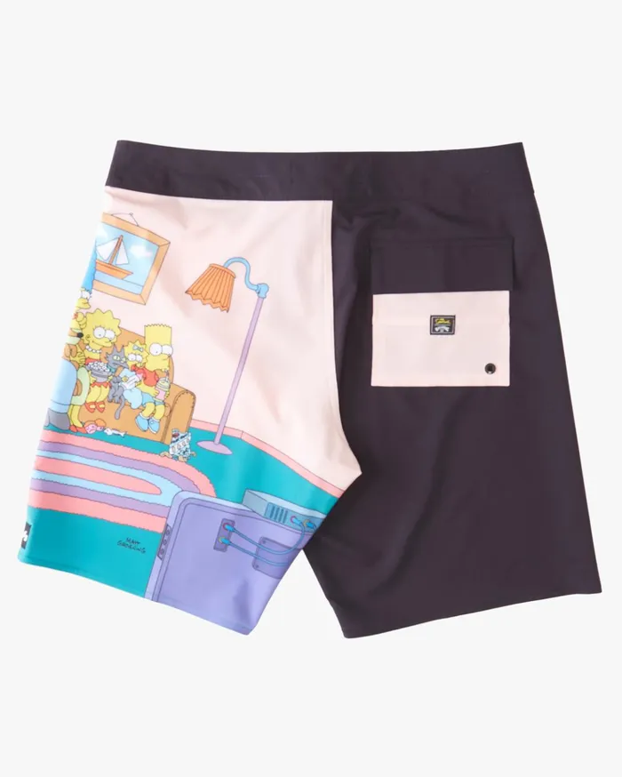 Billabong The Simpsons Family Couch Pro Boardshorts 19quot Black Men Performance Boardshorts