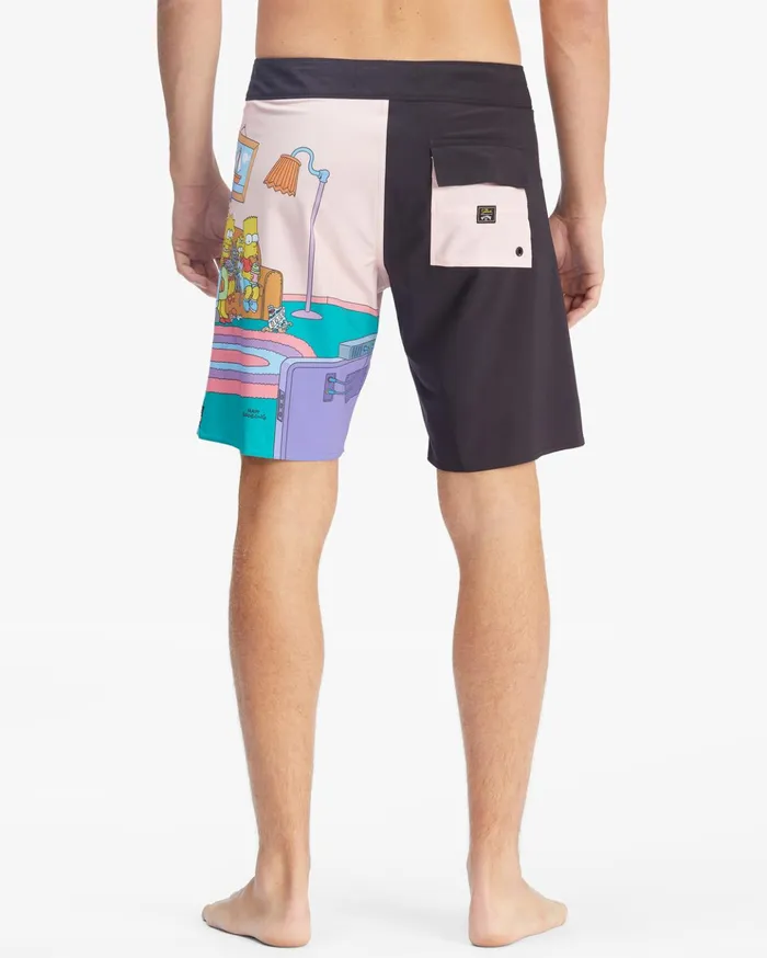 Billabong The Simpsons Family Couch Pro Boardshorts 19quot Black Men Performance Boardshorts