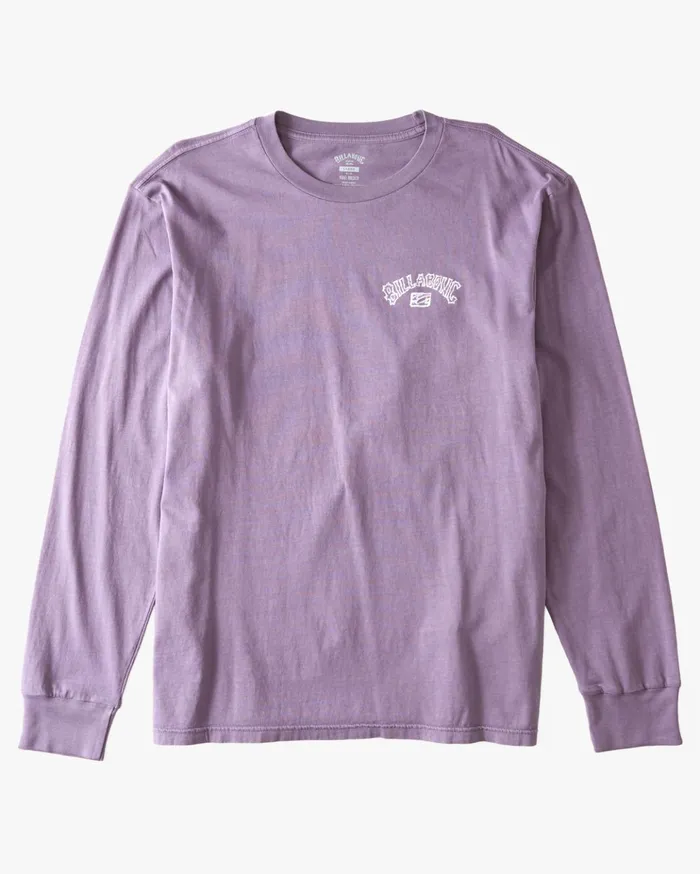 Billabong Theme Arch Wave Washed Long Sleeve TShirt Purple Haze Men TShirts Billabong Theme Arch Wave Washed Long Sleeve TShirt Purple Haze Men TShirts