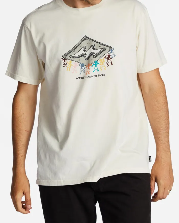 Billabong Theme Diamond TShirt Off White Men TShirts
