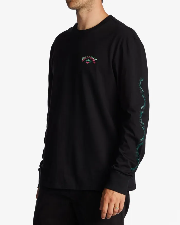 Billabong Throw Back Long Sleeve TShirt Black Men TShirts Billabong Throw Back Long Sleeve TShirt Black Men TShirts