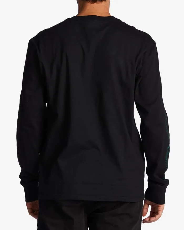 Billabong Throw Back Long Sleeve TShirt Black Men TShirts Billabong Throw Back Long Sleeve TShirt Black Men TShirts