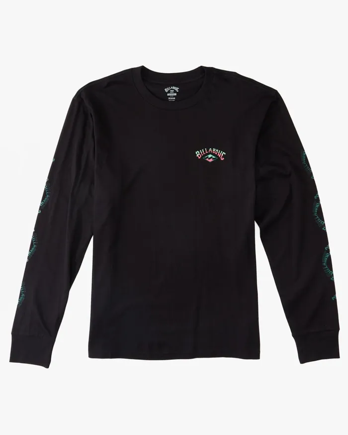 Billabong Throw Back Long Sleeve TShirt Black Men TShirts Billabong Throw Back Long Sleeve TShirt Black Men TShirts