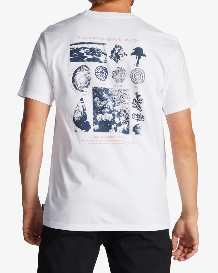 Billabong Tidal Research Organic TShirt White Men TShirts Billabong Tidal Research Organic TShirt White Men TShirts