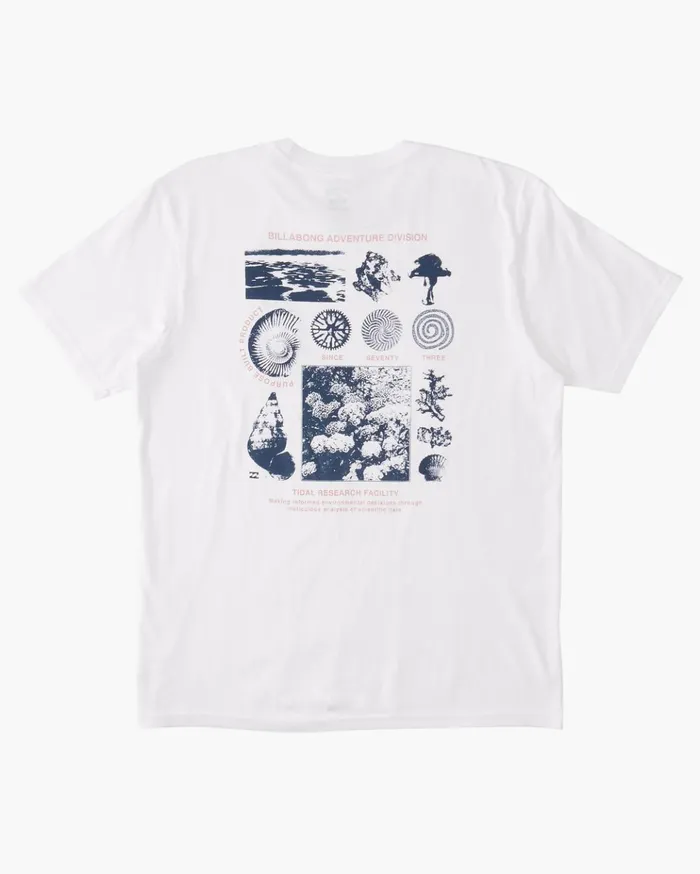 Billabong Tidal Research Organic TShirt White Men TShirts Billabong Tidal Research Organic TShirt White Men TShirts
