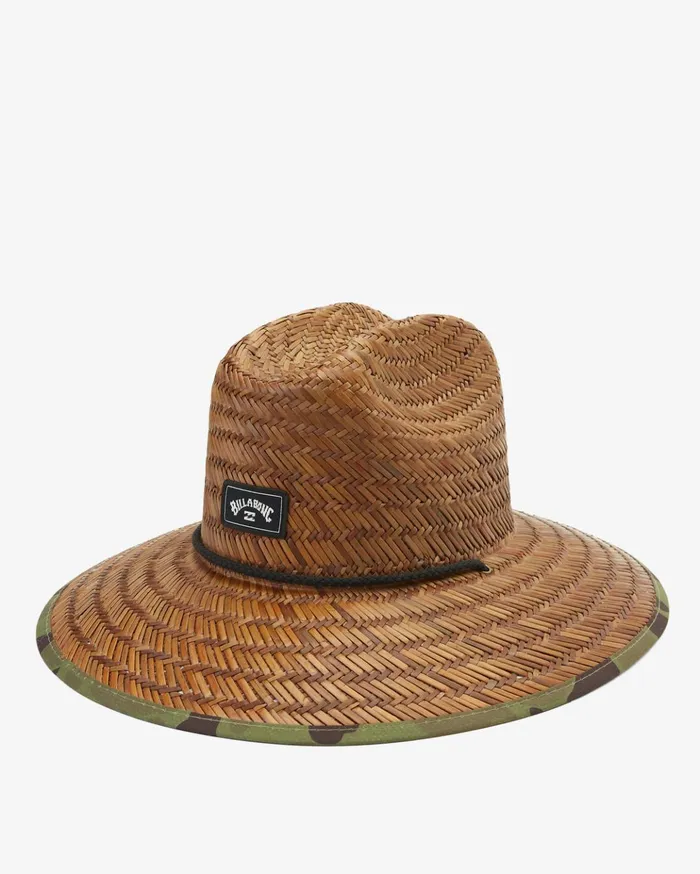 Billabong Tides Print Straw Lifeguard Hat Camo Men Hats