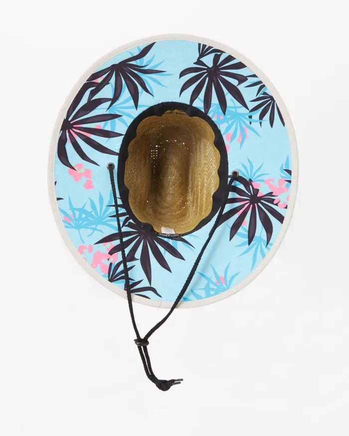 Billabong Tides Print Straw Lifeguard Hat Neon Blue Men Hats Billabong Tides Print Straw Lifeguard Hat Neon Blue Men Hats