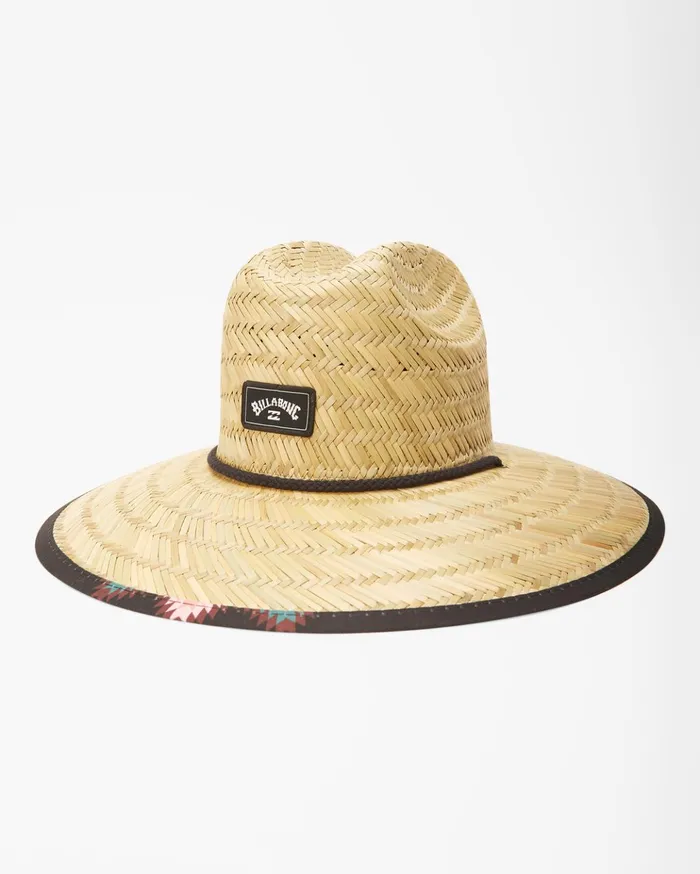 Billabong Tides Print Straw Lifeguard Hat Night Men Hats