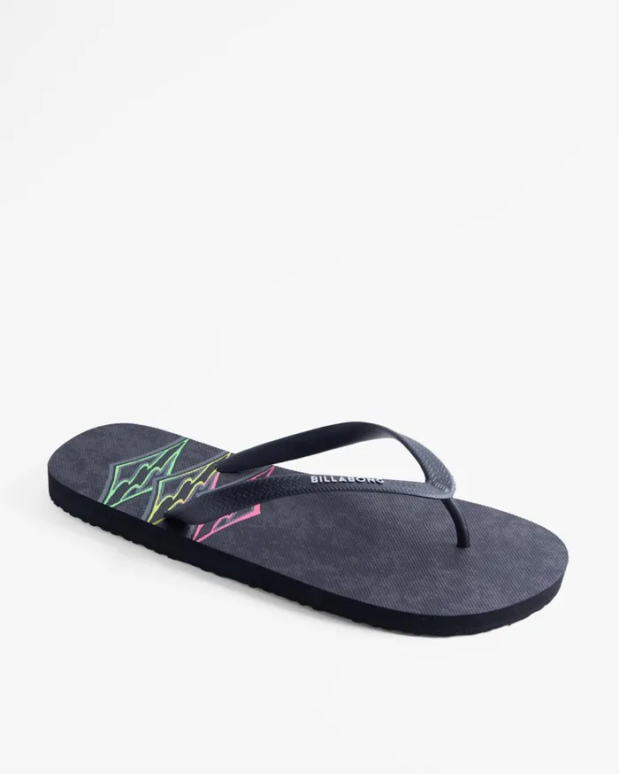 Billabong Tides Sandals Stealth Men Flip Flops Billabong Tides Sandals Stealth Men Flip Flops