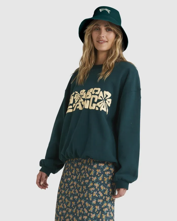 Billabong Tiki Vibes Kendall Sweatshirt June Bug Women Hoodies and Fleece Billabong Tiki Vibes Kendall Sweatshirt June Bug Women Hoodies and Fleece