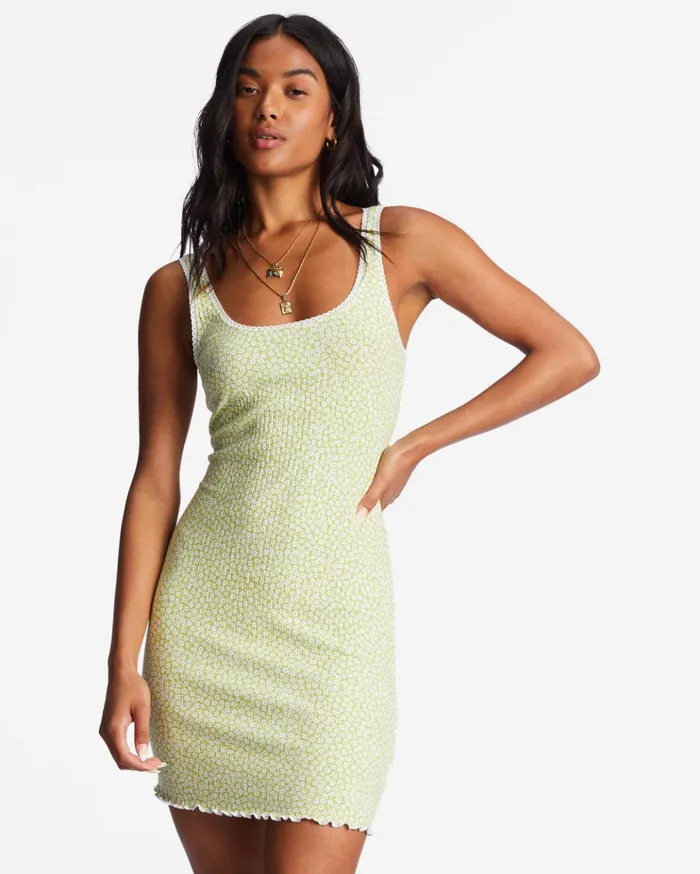 Billabong Till Dawn Knit Dress Moss Meadow Women Dresses