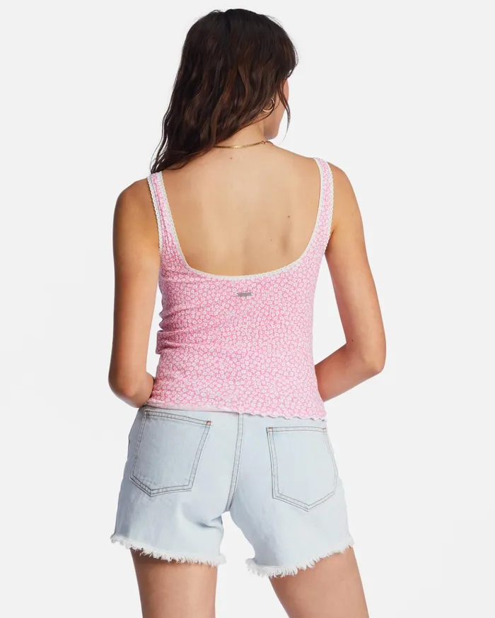 Billabong Till Dawn Tank Top Happy Pink Women Tops Billabong Till Dawn Tank Top Happy Pink Women Tops