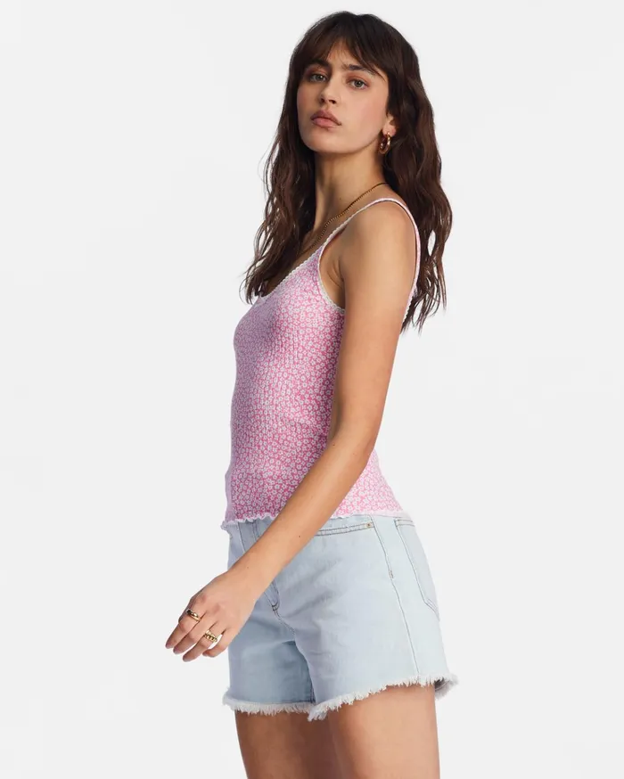 Billabong Till Dawn Tank Top Happy Pink Women Tops Billabong Till Dawn Tank Top Happy Pink Women Tops