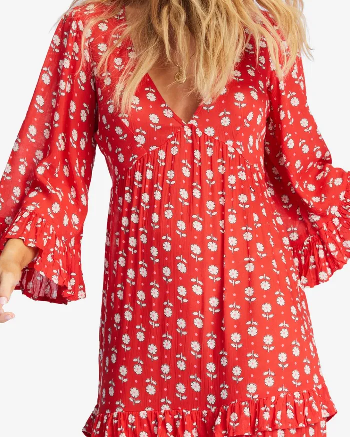 Billabong Time After Time VNeck Maxi Dress Red Magic Women Dresses Billabong Time After Time VNeck Maxi Dress Red Magic Women Dresses