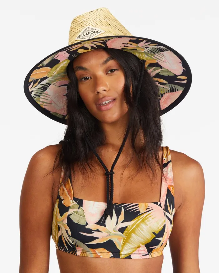 Billabong Tipton Straw Lifeguard Hat Greenmist Women Hats and Beanies