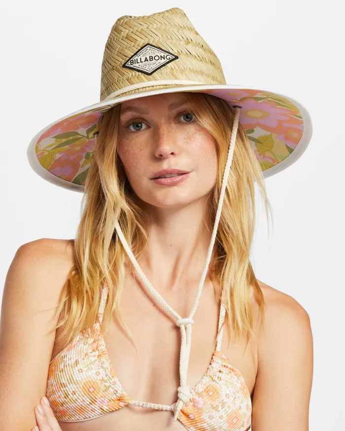 Billabong Tipton Straw Lifeguard Hat Orange Peel Women Hats and Beanies