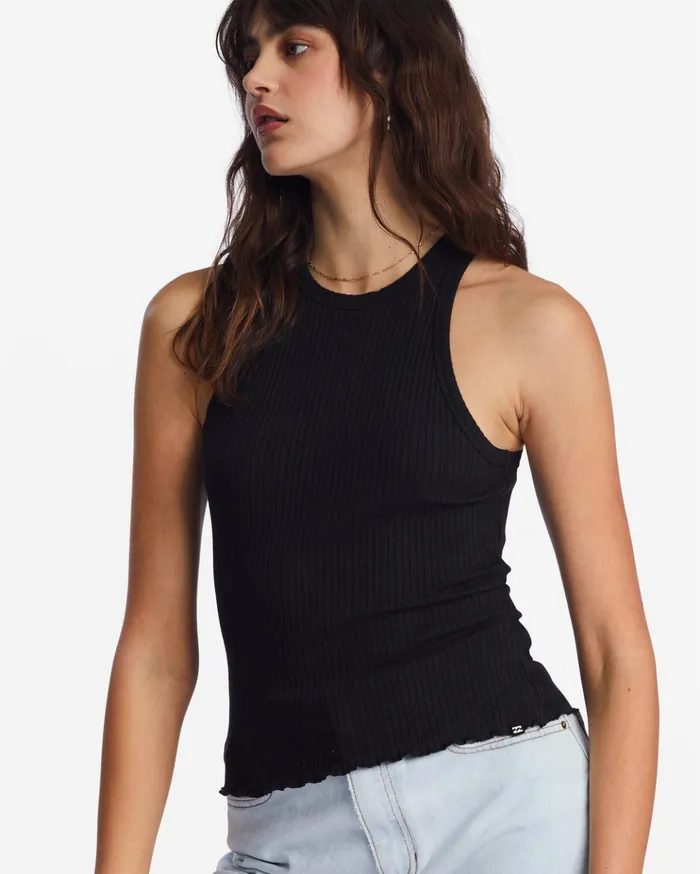 Billabong Tomboy Tank Top Black Pebble Women Essentials Billabong Tomboy Tank Top Black Pebble Women Essentials