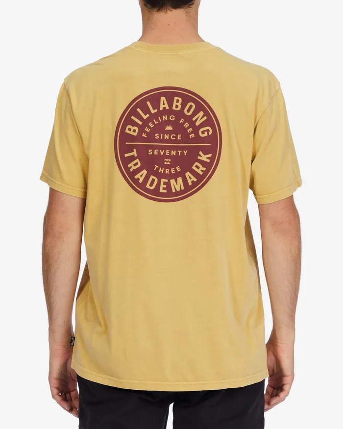 Billabong Trademark Wave Washed Short Sleeve TShirt Straw Men TShirts Billabong Trademark Wave Washed Short Sleeve TShirt Straw Men TShirts