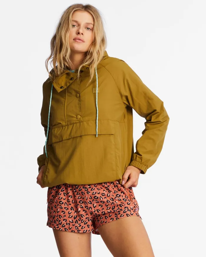 Billabong Trail Along Anorak Pullover Jacket Mas Moss Women Jackets Billabong Trail Along Anorak Pullover Jacket Mas Moss Women Jackets