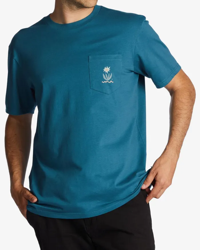 Billabong Troppo Pocket TShirt Blue Lagoon Men TShirts Billabong Troppo Pocket TShirt Blue Lagoon Men TShirts