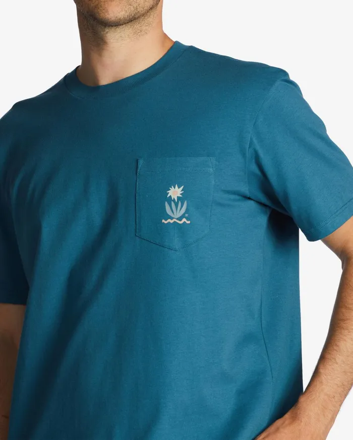 Billabong Troppo Pocket TShirt Blue Lagoon Men TShirts Billabong Troppo Pocket TShirt Blue Lagoon Men TShirts