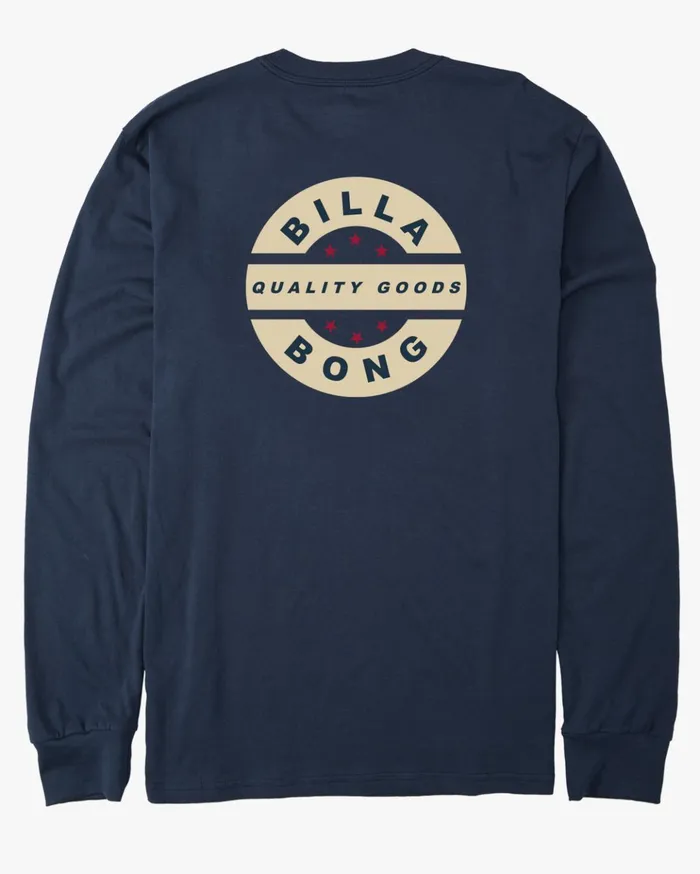 Billabong Vintage Rotor Long Sleeve TShirt Navy Men TShirts Billabong Vintage Rotor Long Sleeve TShirt Navy Men TShirts