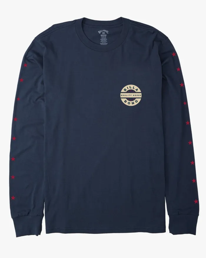 Billabong Vintage Rotor Long Sleeve TShirt Navy Men TShirts Billabong Vintage Rotor Long Sleeve TShirt Navy Men TShirts