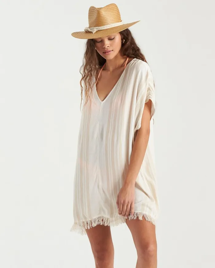 Billabong Walk Away Tunic Top Salt Crystal Women Dresses Billabong Walk Away Tunic Top Salt Crystal Women Dresses