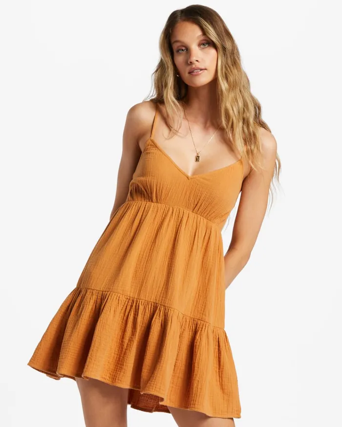Billabong Wave After Wave Mini Dress Summer Spice Women Dresses