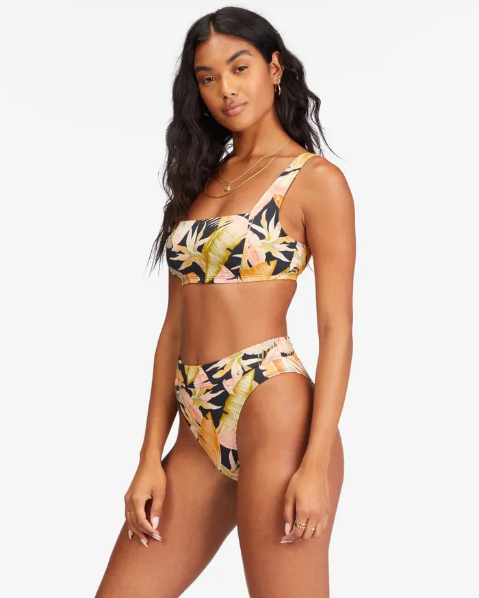Billabong Wave Tribe Square Bralette Bikini Top Jungle Night Women Bikini Tops Billabong Wave Tribe Square Bralette Bikini Top Jungle Night Women Bikini Tops