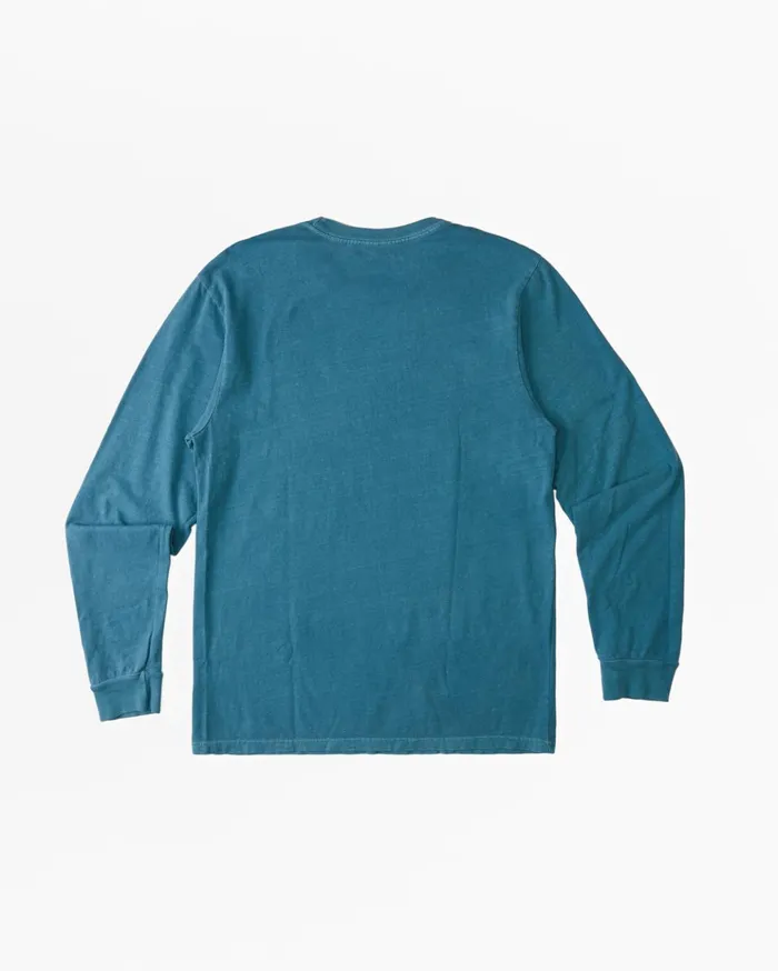Billabong Wave Washed Long Sleeve TShirt Smoke Blue Men TShirts Billabong Wave Washed Long Sleeve TShirt Smoke Blue Men TShirts