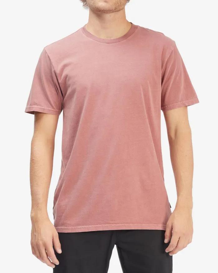 Billabong Wave Washed Short Sleeve TShirt Faded Rose Men TShirts Billabong Wave Washed Short Sleeve TShirt Faded Rose Men TShirts