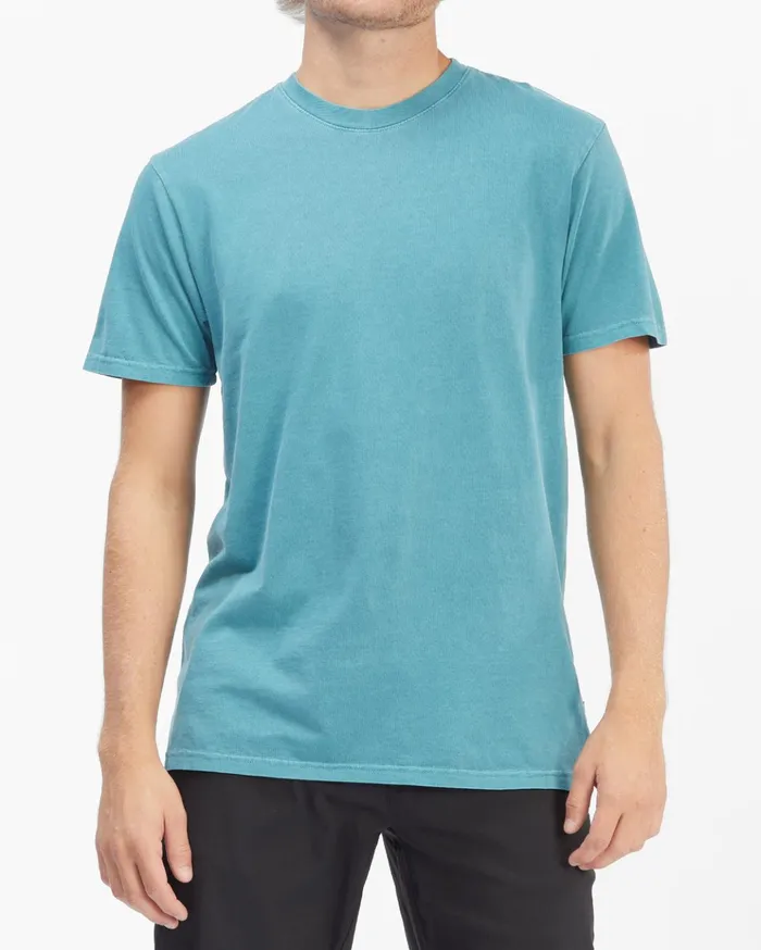 Billabong Wave Washed Short Sleeve TShirt Smoke Blue Men TShirts