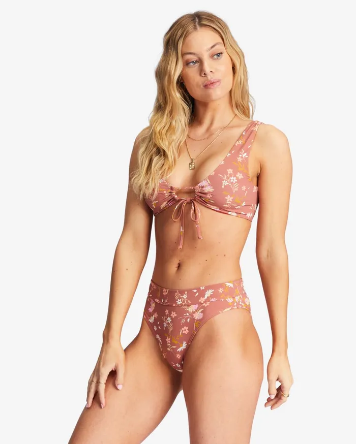 Billabong Whisper To Me FrontTie Tank Bikini Top Sweet Chocolate Women Bikinis Billabong Whisper To Me FrontTie Tank Bikini Top Sweet Chocolate Women Bikinis