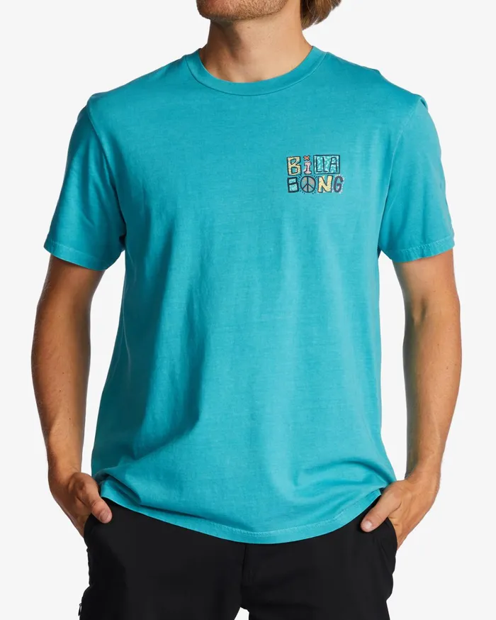 Billabong Worded TShirt Dark Mint Men TShirts