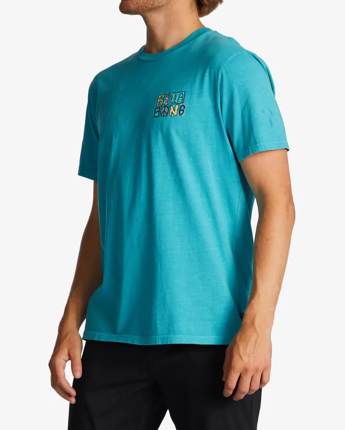 Billabong Worded TShirt Dark Mint Men TShirts Billabong Worded TShirt Dark Mint Men TShirts