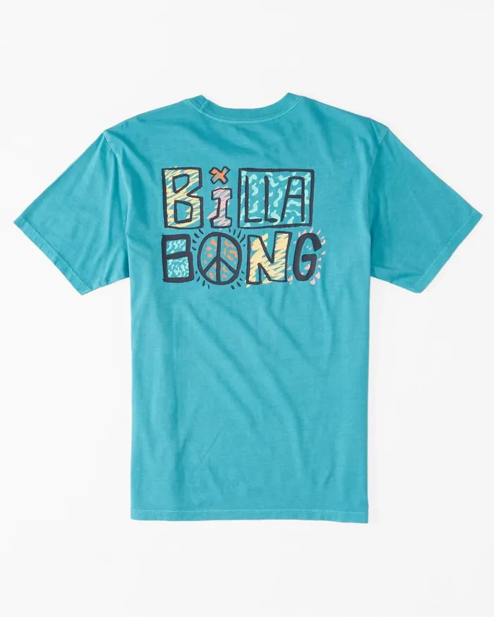 Billabong Worded TShirt Dark Mint Men TShirts Billabong Worded TShirt Dark Mint Men TShirts