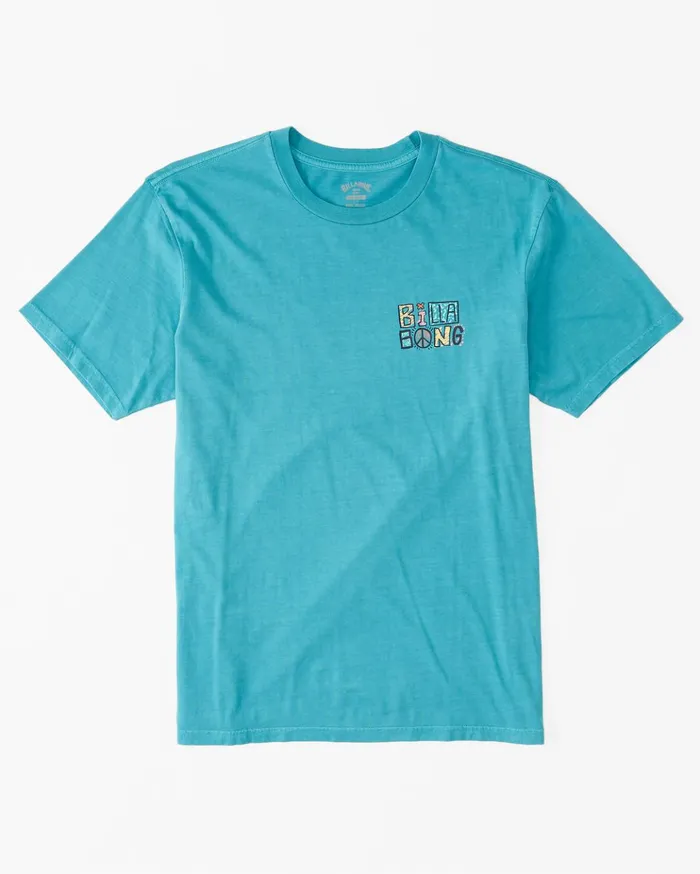 Billabong Worded TShirt Dark Mint Men TShirts Billabong Worded TShirt Dark Mint Men TShirts