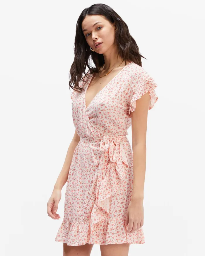 Billabong Wrap And Roll Woven Dress Melon Women Dresses Billabong Wrap And Roll Woven Dress Melon Women Dresses
