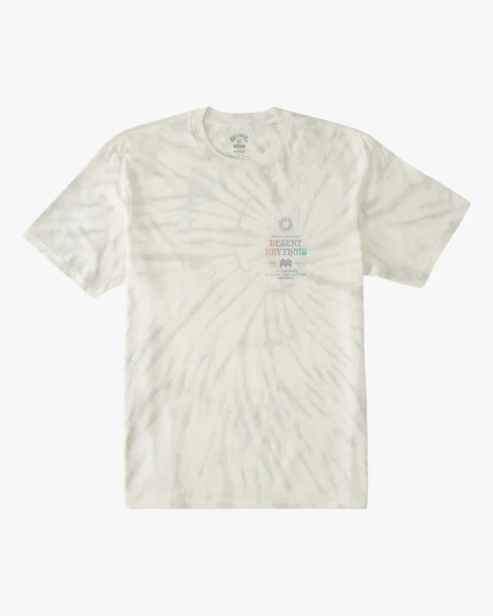 Billabong Yellow Sun Wave Washed TieDye Short Sleeve TShirt Off White Men TShirts Billabong Yellow Sun Wave Washed TieDye Short Sleeve TShirt Off White Men TShirts