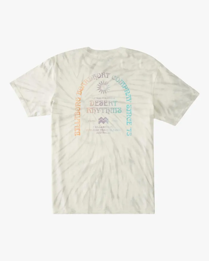 Billabong Yellow Sun Wave Washed TieDye Short Sleeve TShirt Off White Men TShirts Billabong Yellow Sun Wave Washed TieDye Short Sleeve TShirt Off White Men TShirts