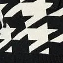 Black and Ivory Houndstooth Dandy Cardigan ClothingPlus Unique Vintage Sweaters and Cardigans