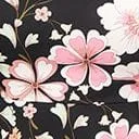 Black and Pink Cherry Blossom Swing Dress DressesPlus Unique Vintage Pocket Dresses