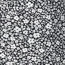 Black and White Ditsy Floral Print Knit Top ClothingPlus Unique Vintage Blouses